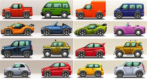 Cartoon cute cars vector free download – VectorPicFree (Free Ai Eps)