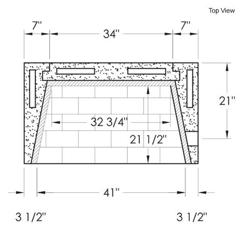 44" Pre-cast Masonry Firebox Kit - Wood Burning | Woodland Direct