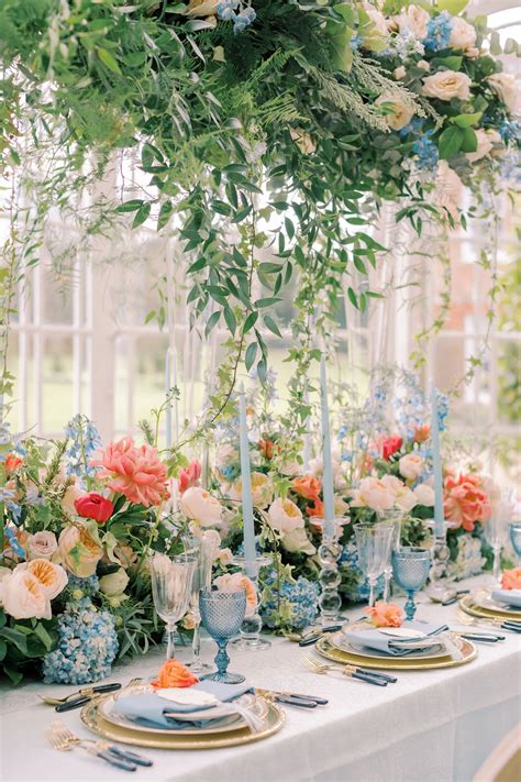 English country house wedding inspiration with coral peonies