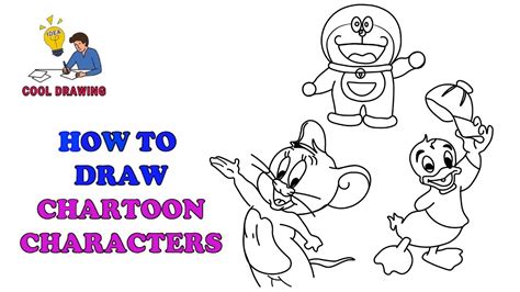 How to draw cartoon characters | How to draw cartoons | Cartoon drawing ...