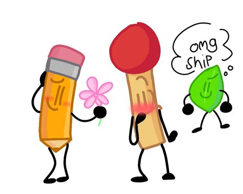 Y-yes i ship match x pencil- | BFDI💖 Amino