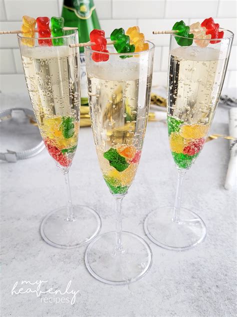 Gummy Bear Drinks for New Year's Eve - My Heavenly Recipes