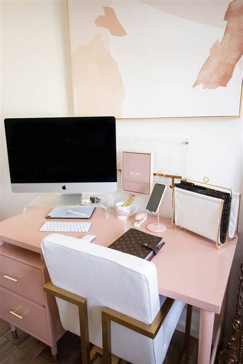 Office Desk Tour 2020 - Money Can Buy Lipstick | Work office decor ...