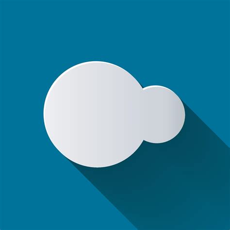 icona a forma di nuvola isolato su priorità bassa. vettore di ...