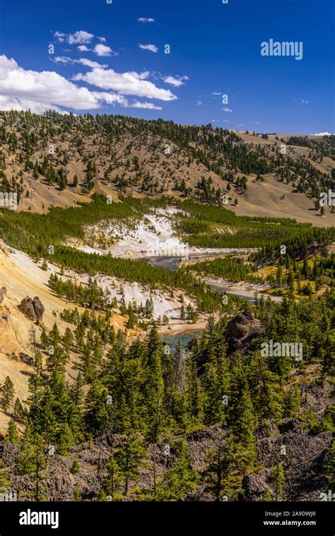 USA, Wyoming, Yellowstone National Park, Tower Roosevelt, Yellowstone River Stock Photo - Alamy