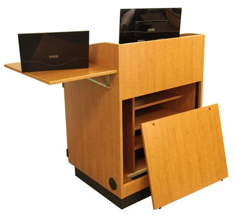 32” Classroom Podium | ADA Compliant Podium w/ AV Equipment Storage