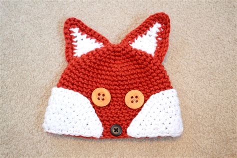 Crochet Fox Beanie Pattern - Etsy