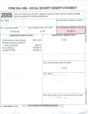 Ssa 1099 Form 2020-2024 - Fill and Sign Printable Template Online