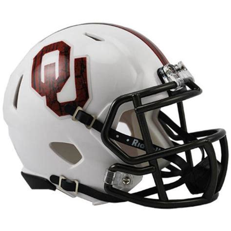 Oklahoma Sooners Alternate White "BRING THE WOOD" Speed Mini Football ...