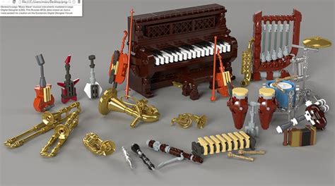 Bonesiii's instruments by Just-a-man | Lego furniture, Lego pictures, Lego