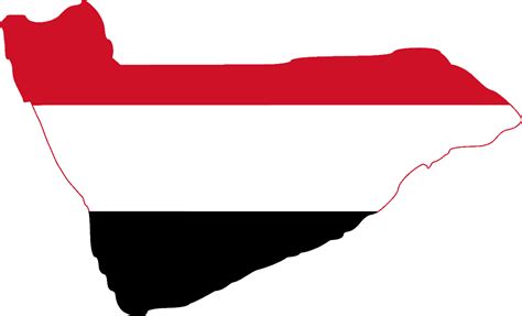 Flag map of Yemen | Symbol Hunt