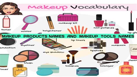 MAKEUP PRODUCTS NAMES AND MAKEUP TOOLS NAMES - YouTube