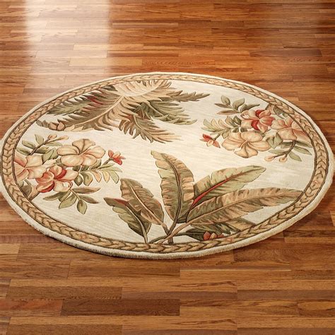 Tropical Retreat Round Area Rugs | Round area rugs, Area rugs, Round carpets