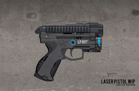 ArtStation - Laser Pistol WIP, Trevor Brown | Futuristic Weapons | Pinterest | Weapons, Guns and ...