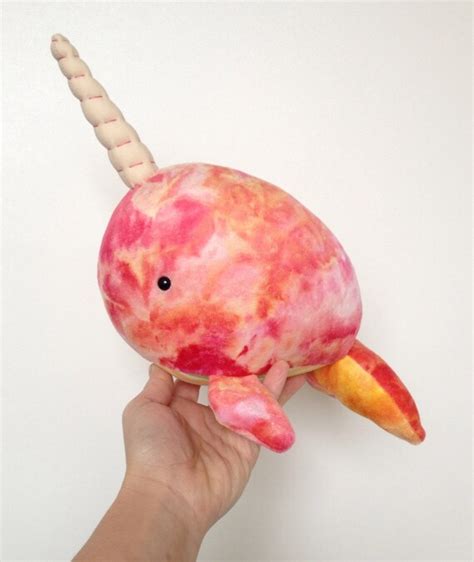 Organic Narwhal Plush Narwhal Toy Stuffed Narwhal Stuffed