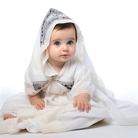 Premium AI Image | Israeli Infant in Traditional Baby Wear