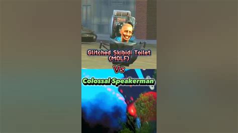 Glitched Skibidi Toilet Vs Colossal Speakerman (Credit: @DaFuqBoom) #edit #meme #memes #battles ...