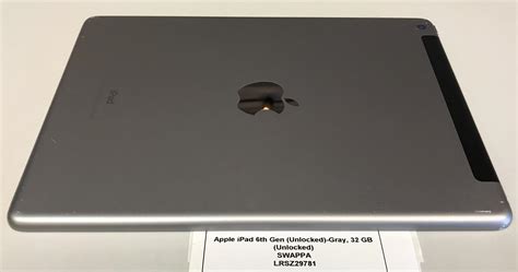 Apple iPad 6th Gen - Unlocked, Gray, 32GB, A1954 - LRSZ29781 - Swappa