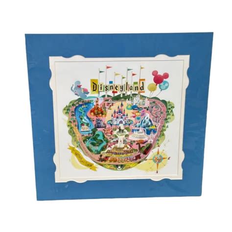 2022 DISNEY PARKS Disneyland Map Print By Joey Chou $54.95 - PicClick