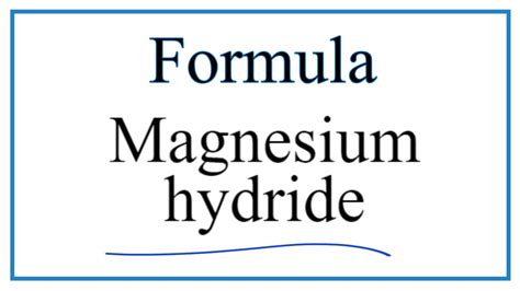 Who Discovered Magnesium Hydride