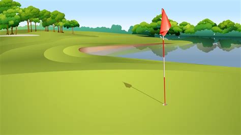 Golf course 519087 Vector Art at Vecteezy