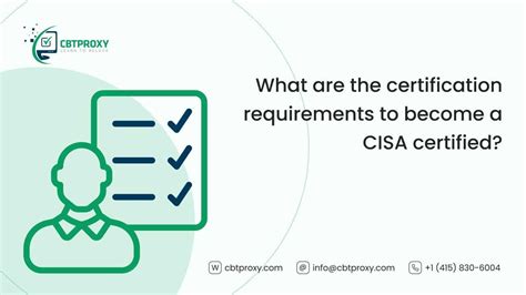 CISA Certification: Eligibility & Requirements | CBTProxy