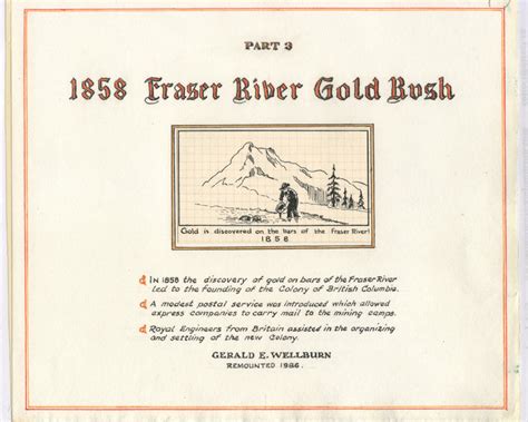 1858 Fraser River Gold Rush by Gerald Wellburn - All Nations Stamp and Coin