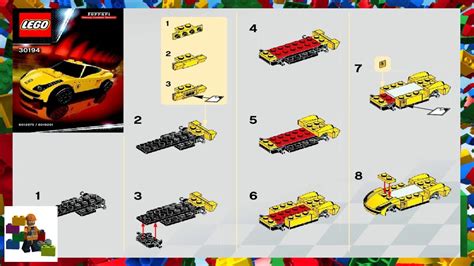 LEGO instructions - Racers - Ferrari - 30194 - 458 Italia - YouTube