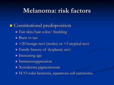 PPT - Melanoma PowerPoint Presentation, free download - ID:1225925