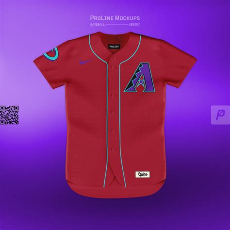 ProLine Baseball Jersey Mockup Template for Photoshop - Front Flat View — ProLine Mockups