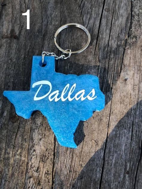 Texas Keychains Dallas Austin San Antonio Texas Texas - Etsy