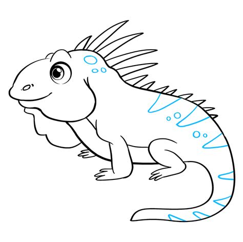 How to Draw an Iguana - Really Easy Drawing Tutorial