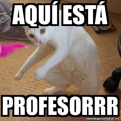 Meme Personalizado - Aquí está profesorrr - 31933406