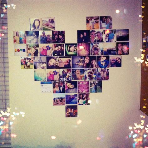 Pin by Suzanna Reid on Barbie Dream Home | Heart photo walls, Wall collage, Heart shaped photo ...