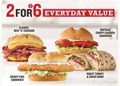 Arby's Announces their New 2 for $6 Everyday Value Menu: Chicken Sandwiches, Wraps & More