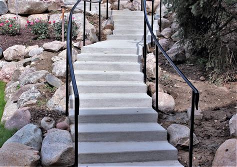 Classic Wrought Iron Landscape Railing - Great Lakes Metal Fabrication