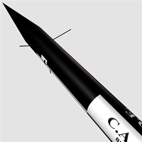 3D model Black Brant II Sounding Rocket VR / AR / low-poly | CGTrader