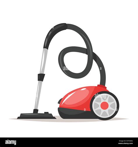 Vector cartoon style illustration of a vacuum cleaner. Isolated on white background Stock Vector ...