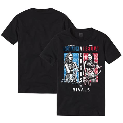 Men's Black Stephanie McMahon vs. Brie Bella WWE Rivals T-Shirt in 2023 ...
