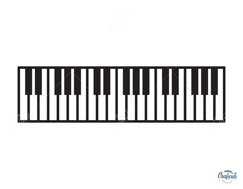 Piano Keys SVG, Keyboard Clip Art, Instant Digital Download Svg/png/dxf/eps Files, for Cricut ...