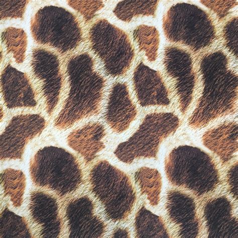 Giraffe Print Fabric by the Yard Brown Animal Fur Pattern | Etsy