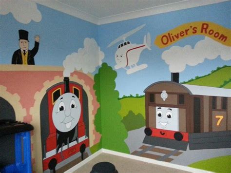 Thomas the tank engine mural by me www.facebook.com/JJmurals | Children ...