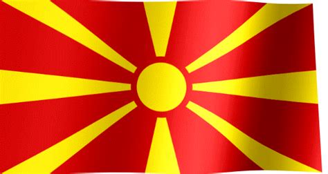 North Macedonia Flag GIF | All Waving Flags