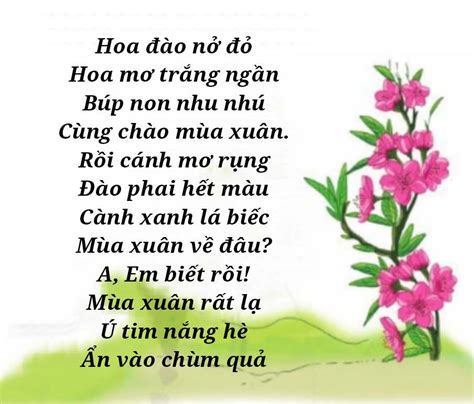 Bài Thơ Mùa Xuân Về Đâu ️️ Nội Dung, Hình Ảnh, Giáo Án