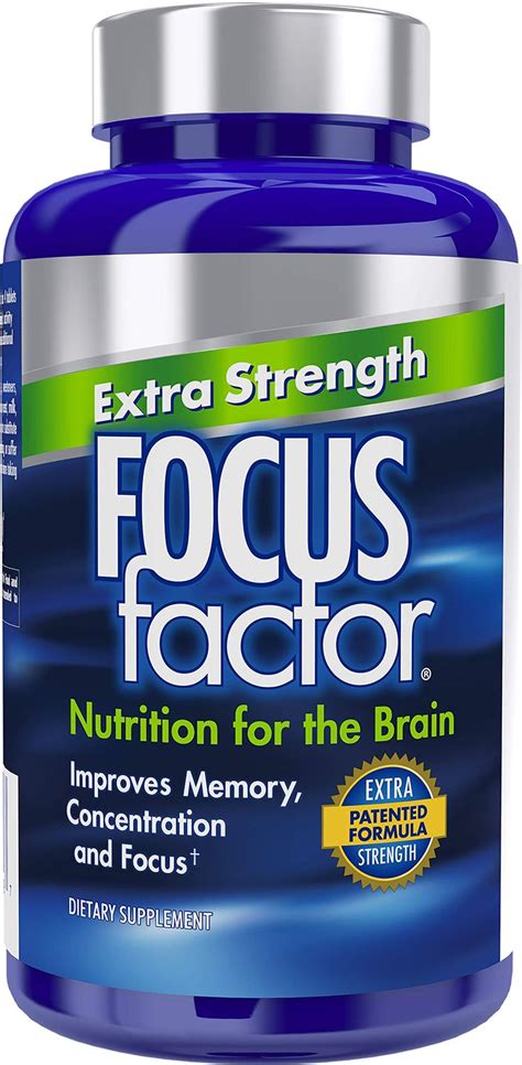 Focus Factor Adults Extra Strength, 120 Count - Brain Supplement for Memory, Concentration and ...