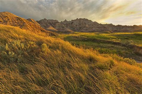 Sunset Over The Landscape Of Badlands by Robert Postma | Landscape ...