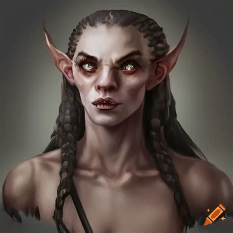 Realistic fantasy character portrait, humanoid species on Craiyon