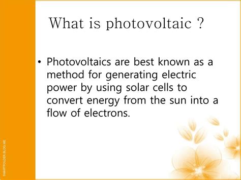 PPT - PHOTOVOLTAIC APPLICATIONS PowerPoint Presentation, free download ...