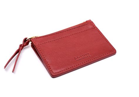 Zipper Credit Card Wallet - Handmade Leather Wallet and Pouch