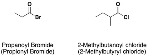 Nomenclature of Acid Halides - Chemistry LibreTexts